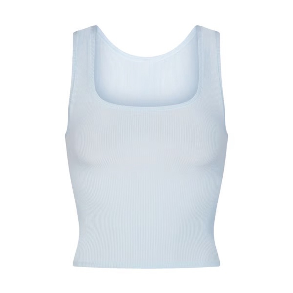 SKIMS SOFT LOUNGE TANK Celeste M Medium NWT NEW - Picture 2 of 6